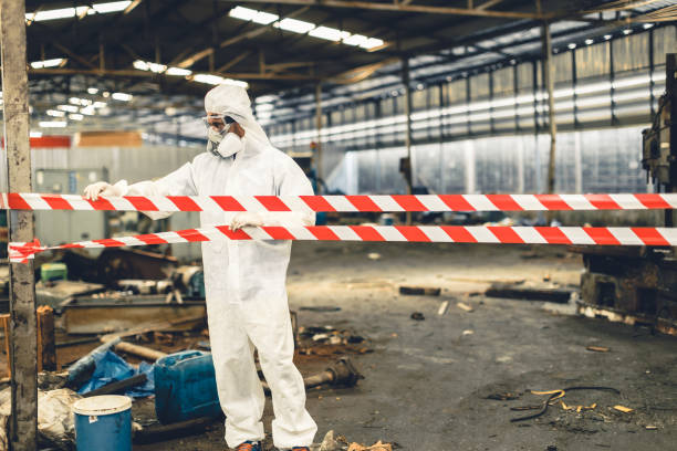 Professional Crime Scene Cleanup technician working in Rancocas, NJ